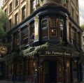 It was the most characteristically Brit Hill of pubs, a men's-clubbish place with a decor of dark wood and burnished brass, smelling of leather-upholstered booths, expensive cigars, and old money.